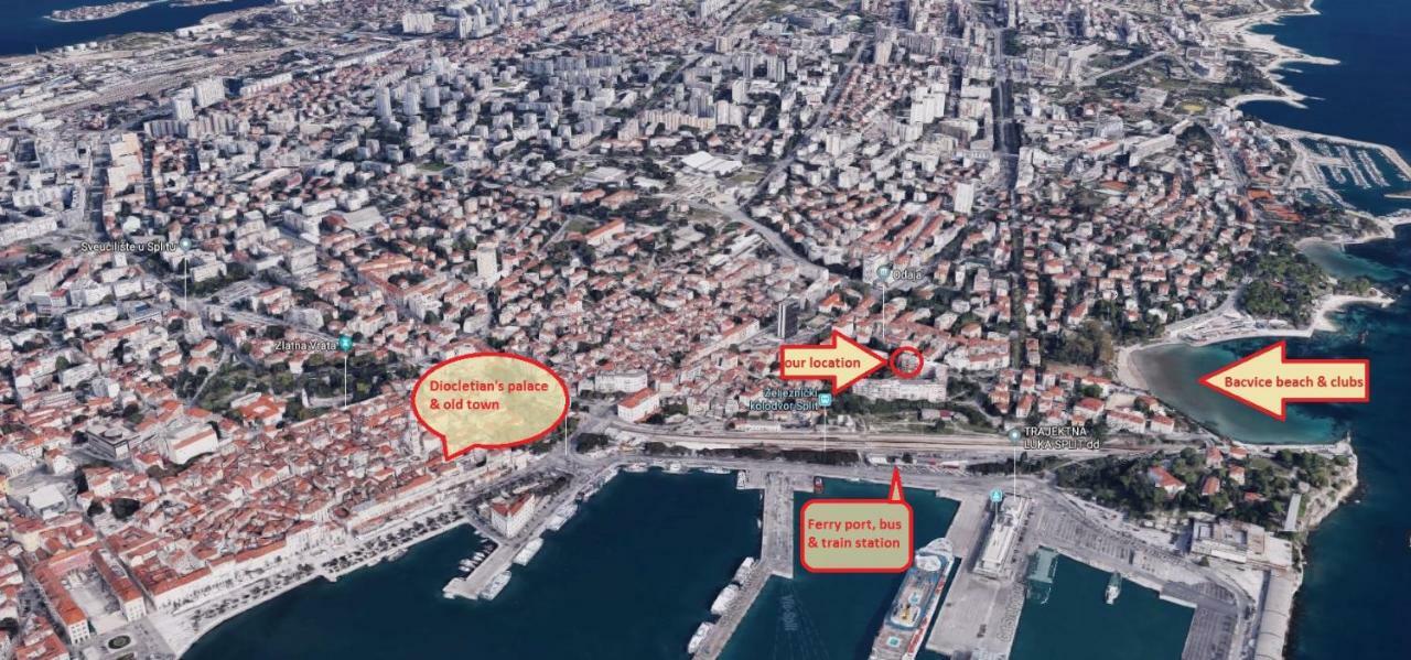 Bacvice Seaview Appartement Split Buitenkant foto